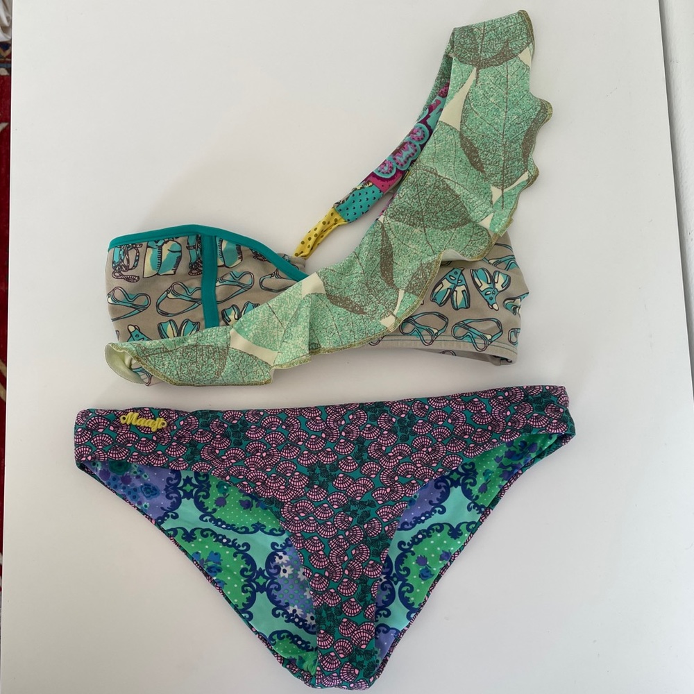 Maaji One Shoulder Bikini Set.